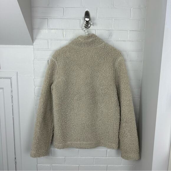 H&M Regular Fit Tan Teddy Zip Up Jacket Size S - Picture 7 of 9